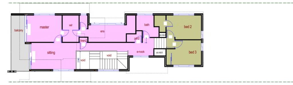 first floor design on sloping block